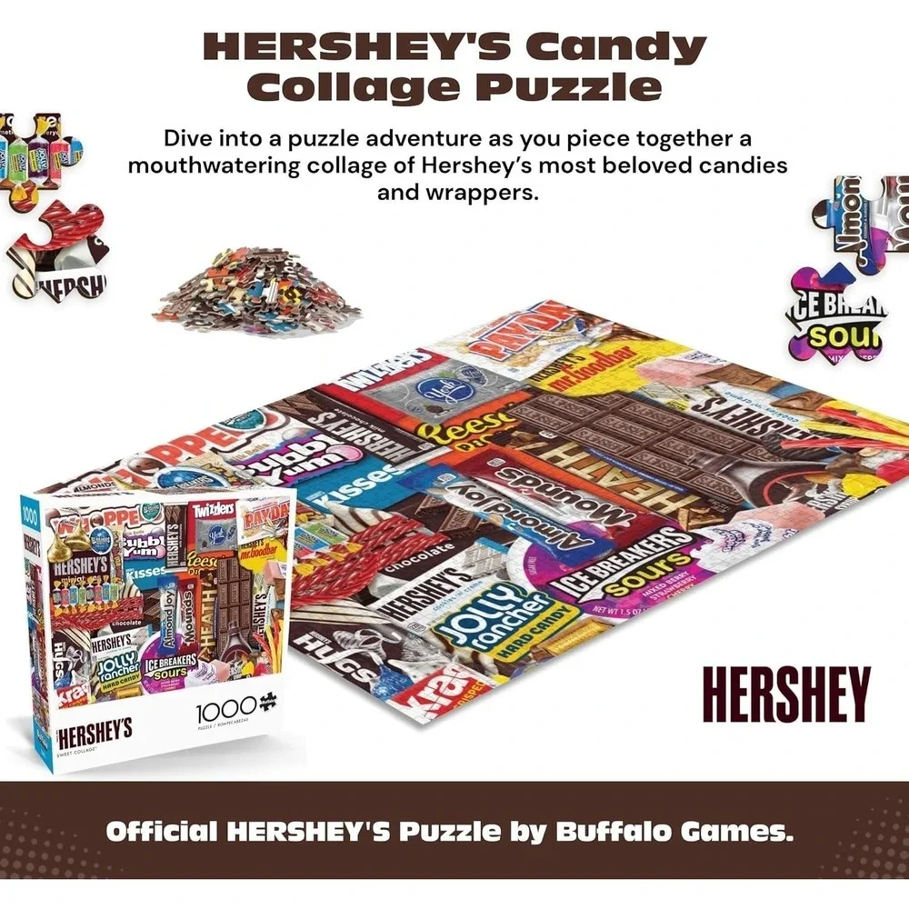 Buffalo Games 1000-Piece Hershey's Sweet‎ Collage Interlocking Jigsaw Puzzle